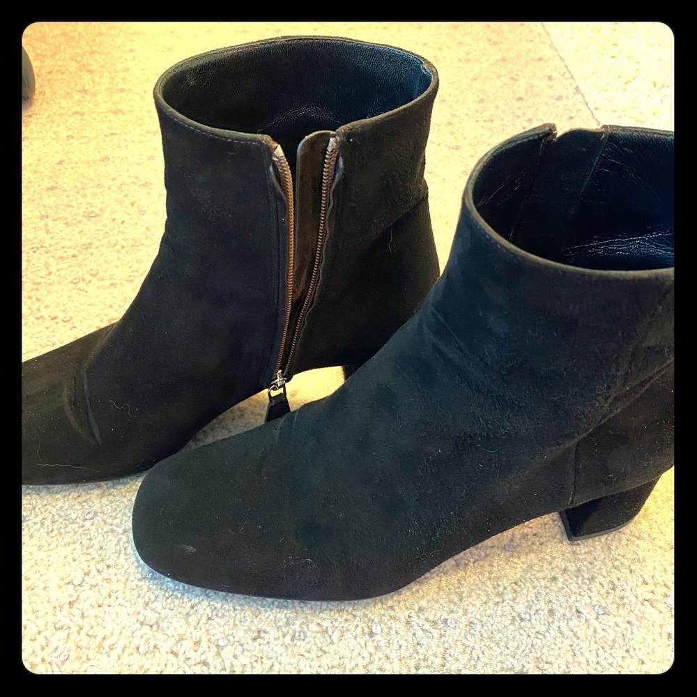 Prada suede booties